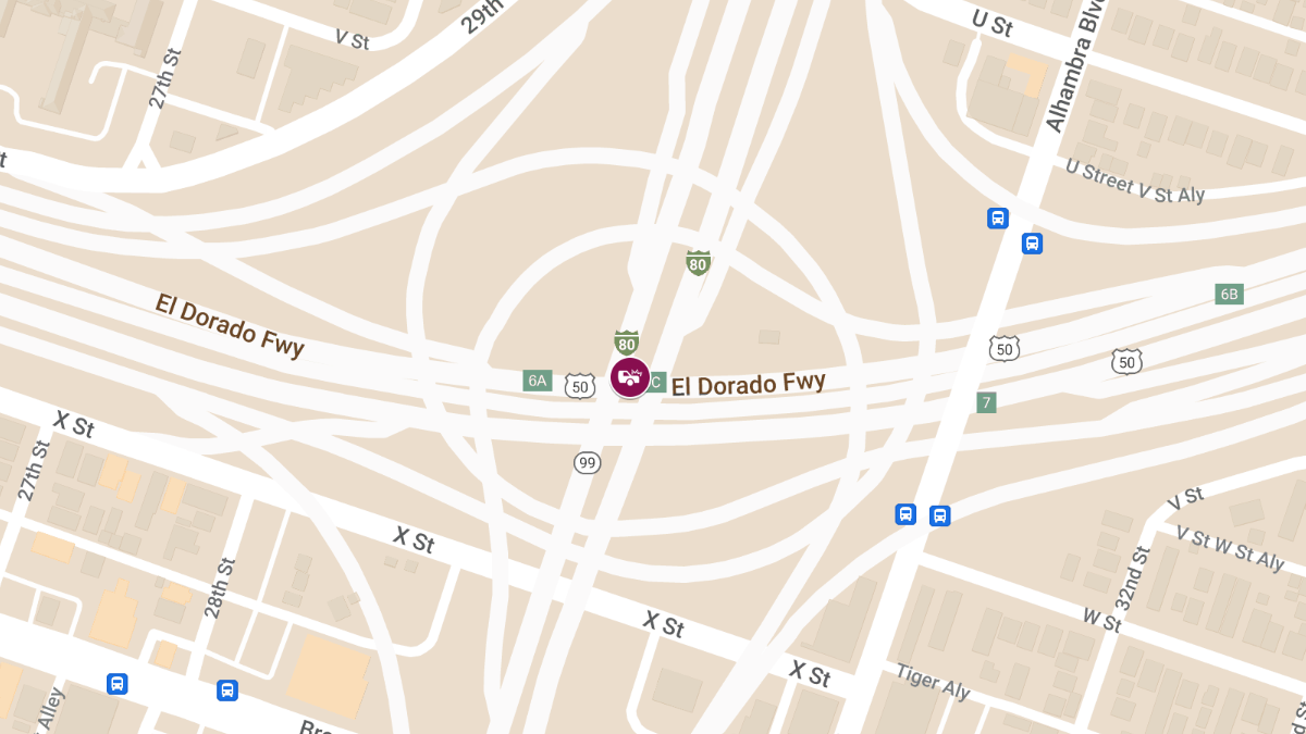 Five-Car Collision With Injuries on US-50 E & CA-99 N