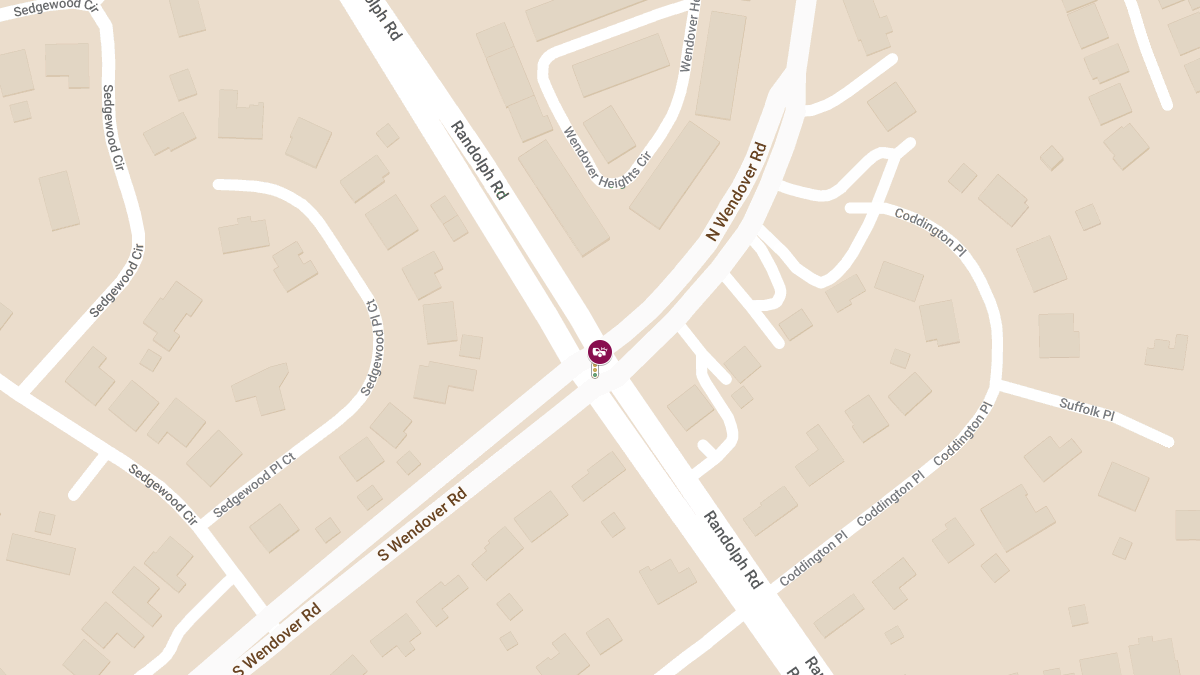 Four-Car Crash With Injuries at Randolph Rd & N Wendover Rd