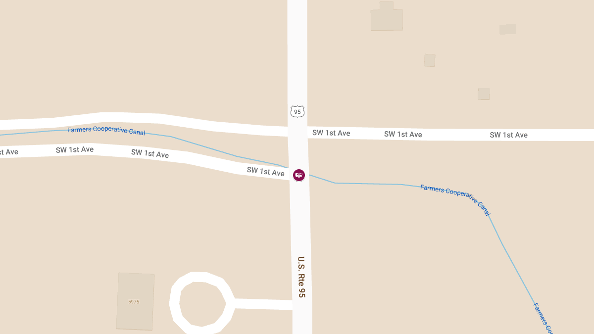 Four Injured in Three-Car Crash on US-95 at Southwest First Ave