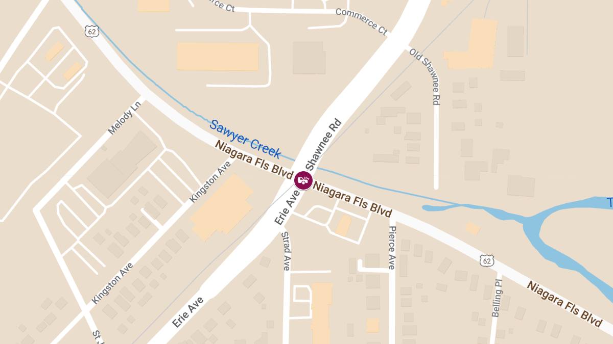 Head-On Collision with Injuries at Niagara Falls Blvd & Erie Ave