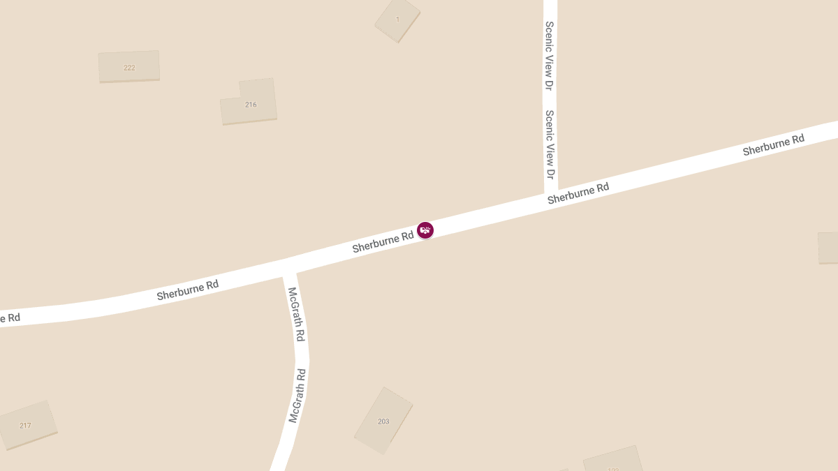 Head-On Collision with Injuries on Sherburne Rd