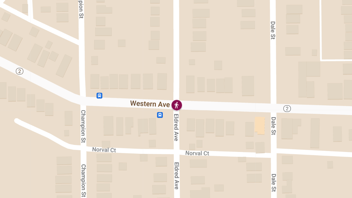 Hit-and-Run Collision with Injuries at Eldred Ave & Western Ave