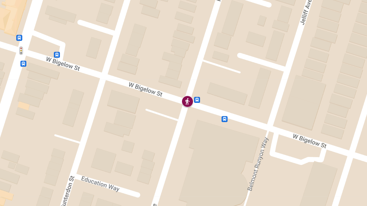 Hit-and-Run Crash Involving NJ Transit Bus at W Bigelow St & Irvine Turner Blvd
