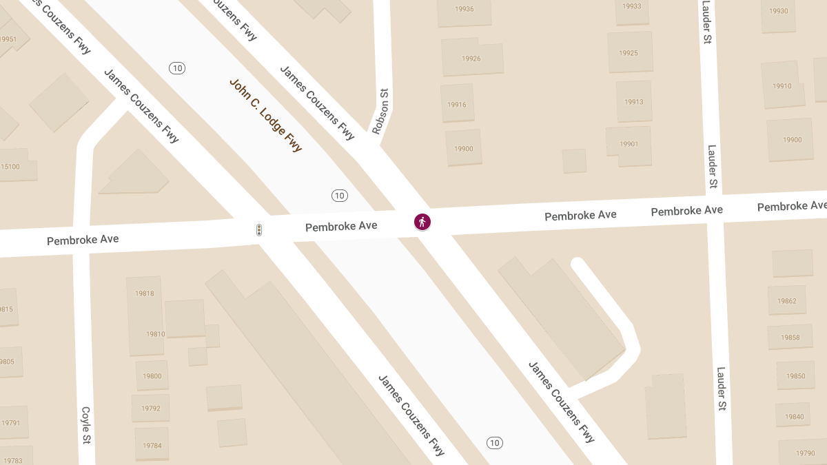 Hit-and-Run Crash Reported at James Couzens Fwy & Pembroke Ave