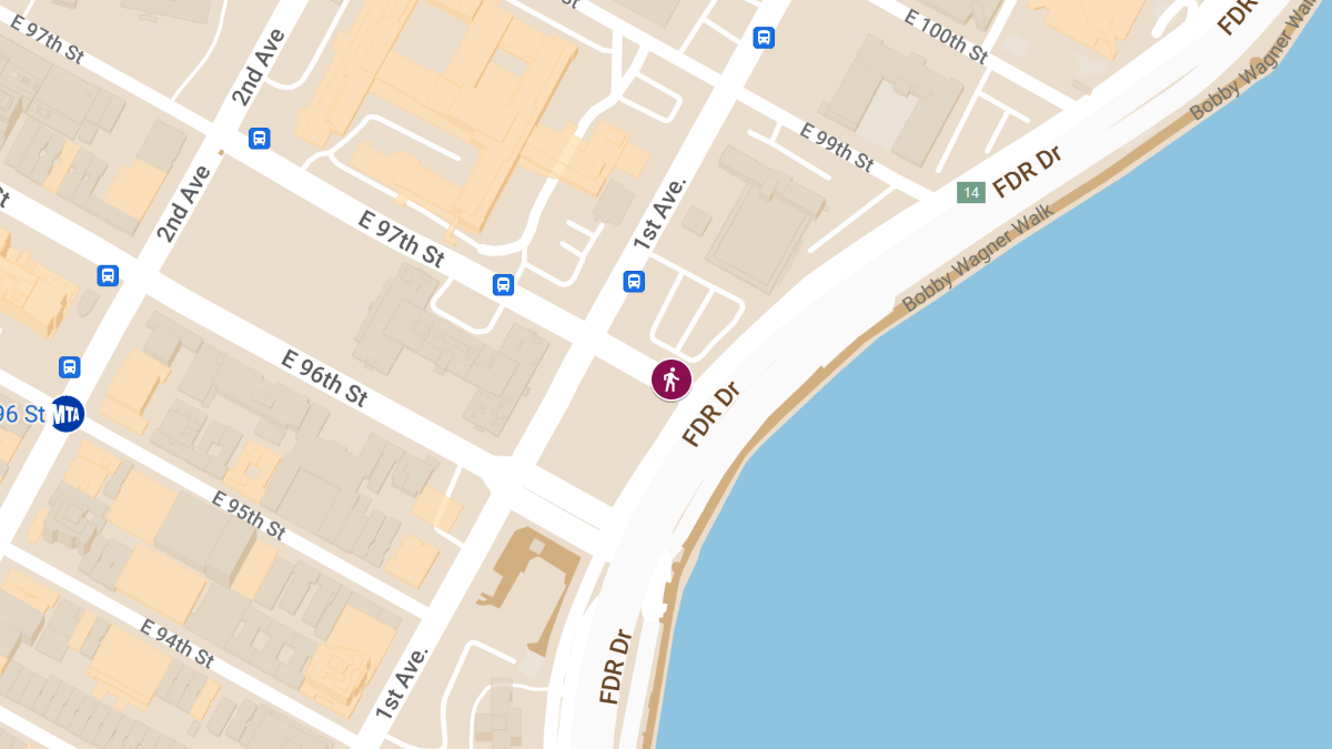 Hit-and-Run Crash With Injuries at E 97th St & FDR Dr