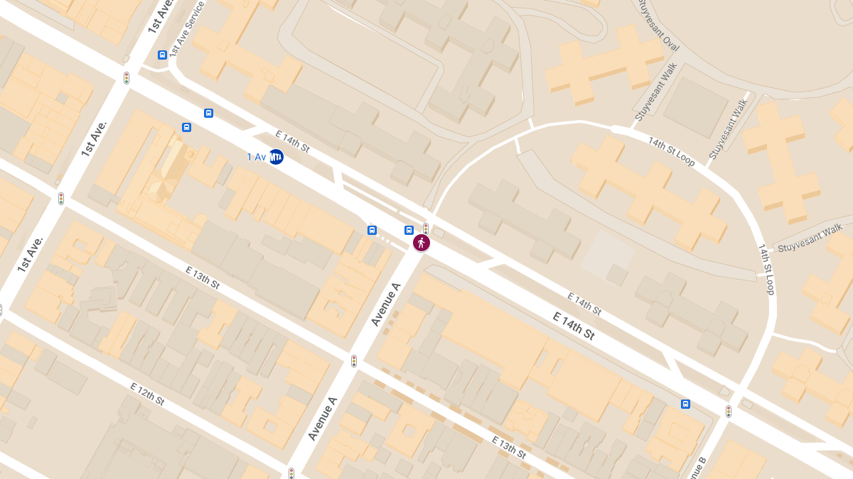 Hit-and-Run Crash with Injuries at E 14th St & Avenue A