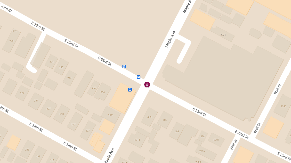 Hit-and-Run Crash with Injuries at E 23rd St and Maple Ave
