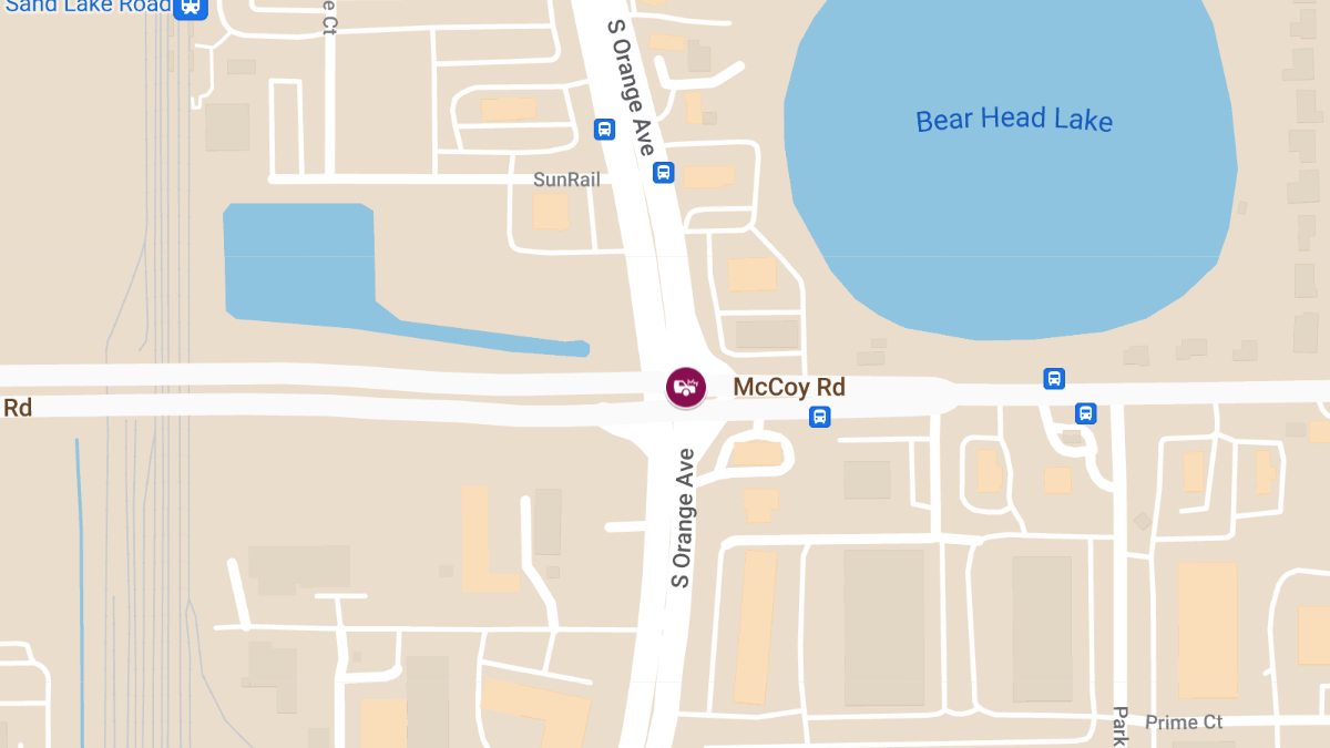 Hit-and-Run Crash with Injuries at McCoy Rd & S Orange Ave