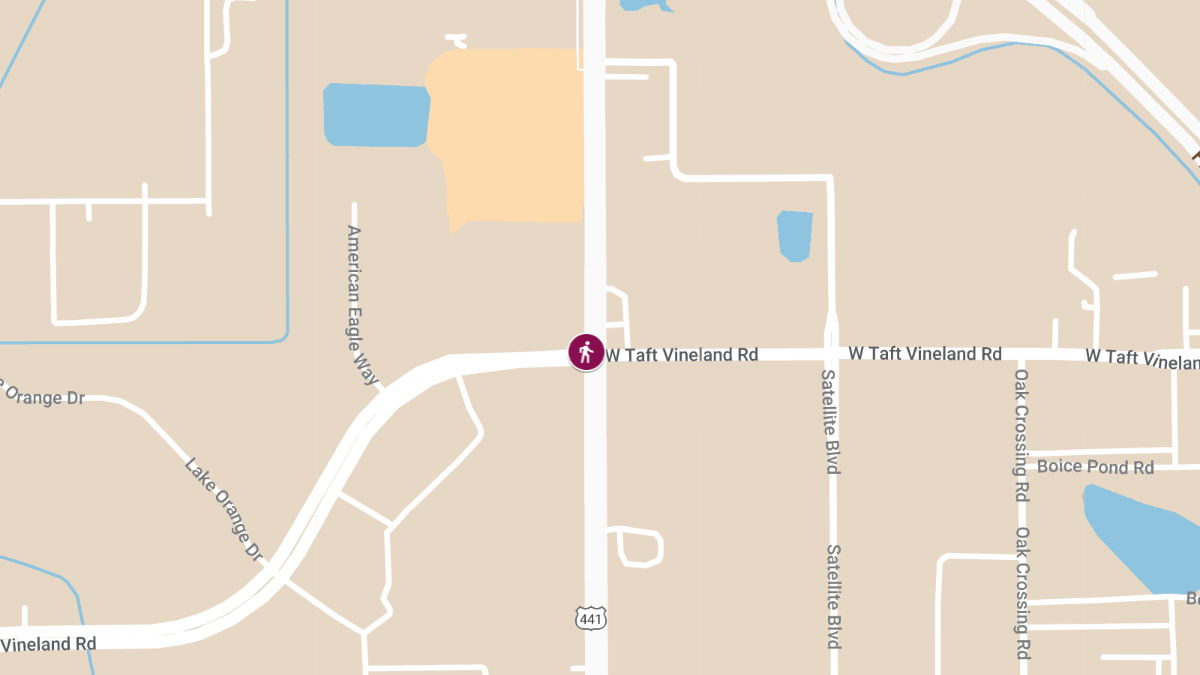 Hit-and-Run Crash with Injuries on Orange Blossom Trail at W Taft Vineland Rd