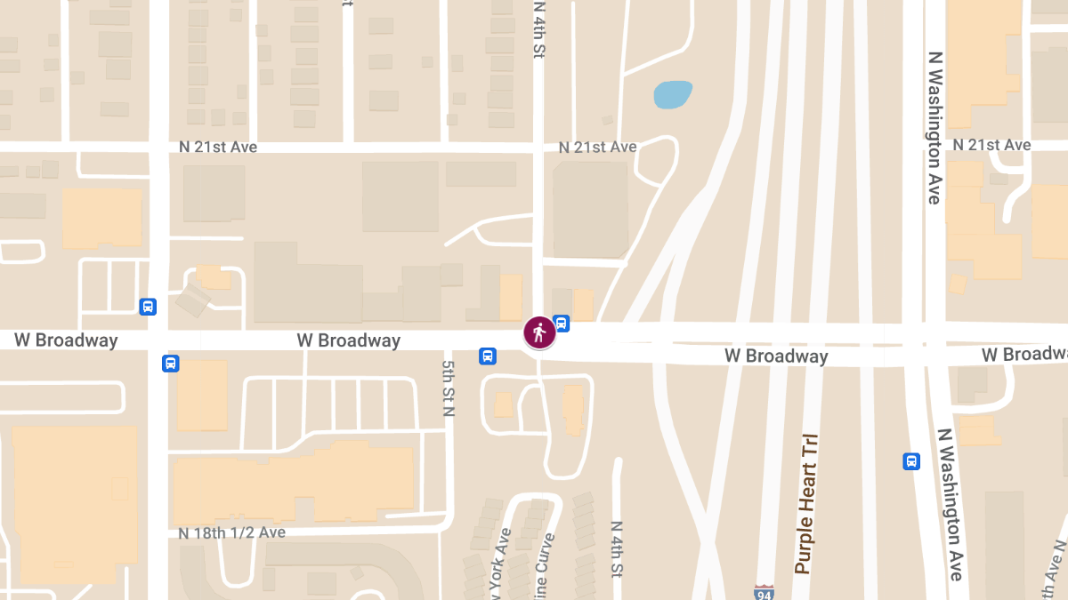 Hit-and-Run with Injuries at N 4th St & W Broadway Ave