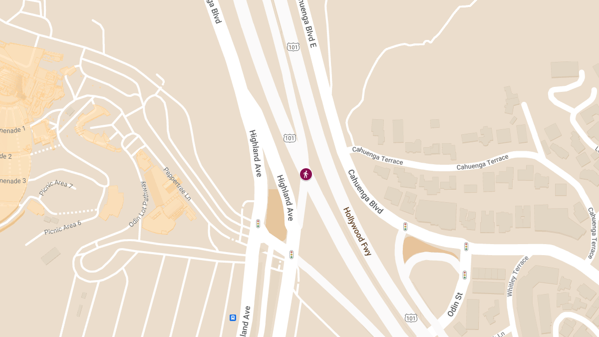 Hit-and-Run with Injuries on US-101 South at N Highland Ave