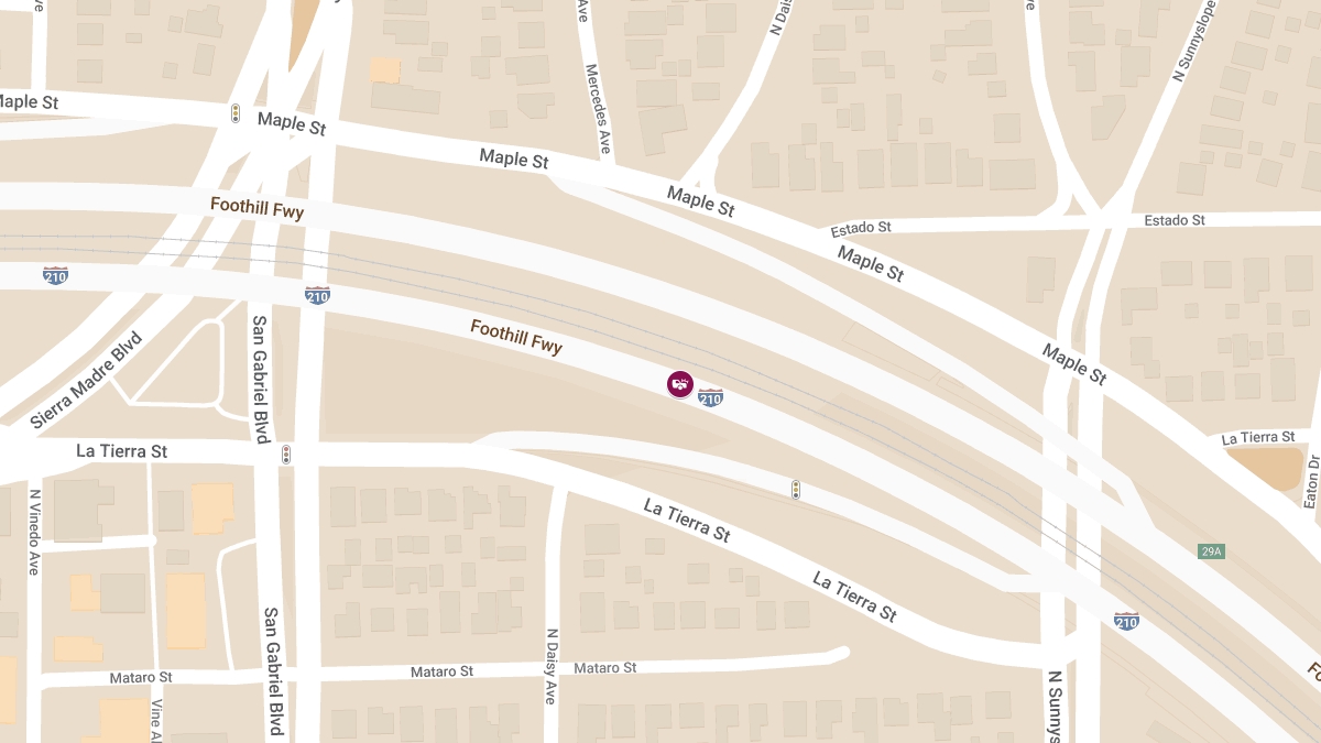 Injuries Reported in 7-Vehicle Pileup on 210 Freeway near N San Gabriel Blvd