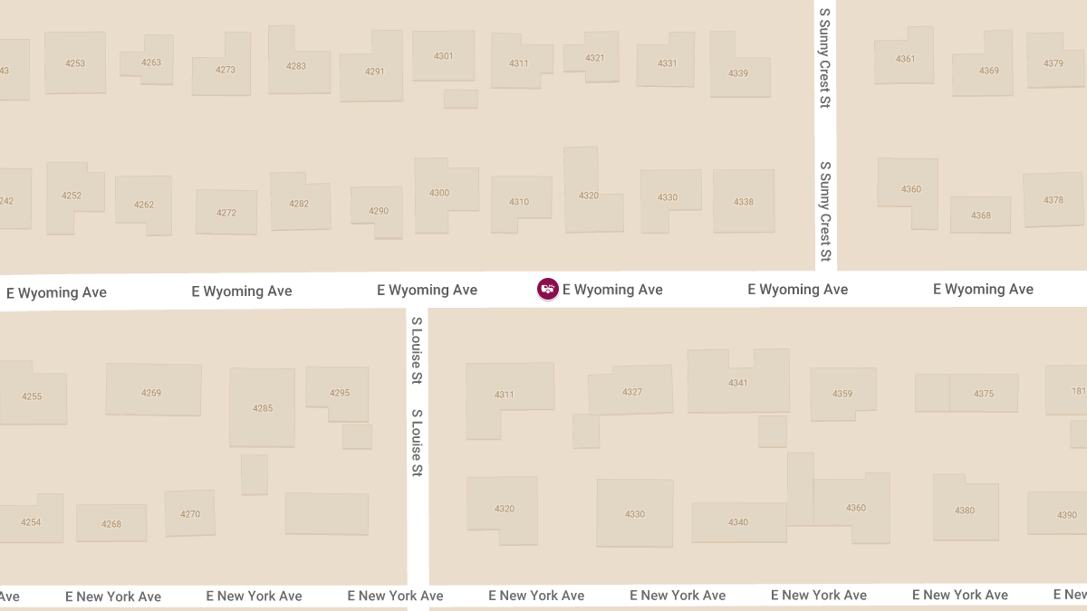 Injuries Reported in Accident at 4327 E Wyoming Ave