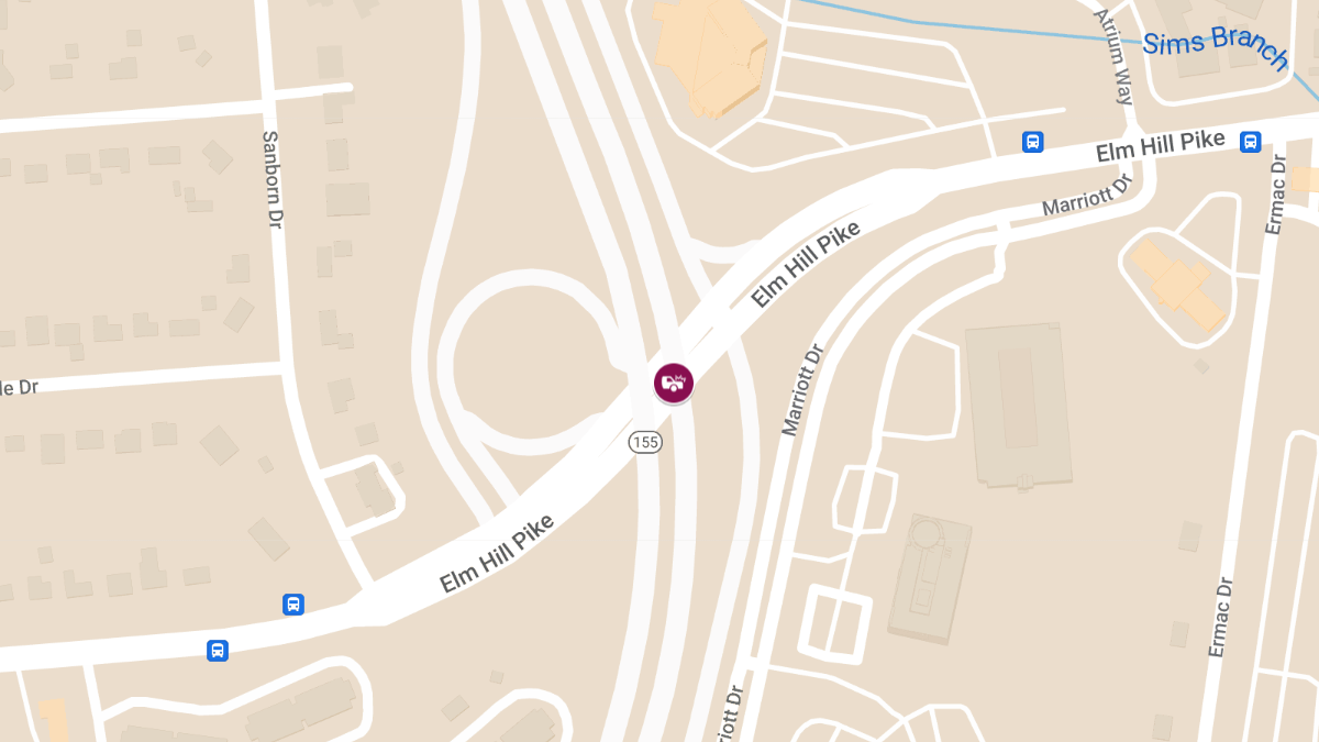 Injuries Reported in Accident at Briley Pkwy N & Elm Hill Pike Exit
