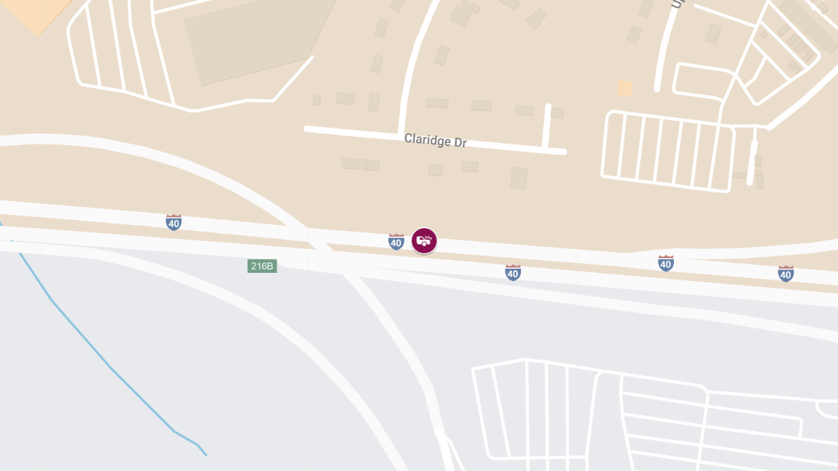 Injuries Reported in Accident at Exit 216B on I-40 E