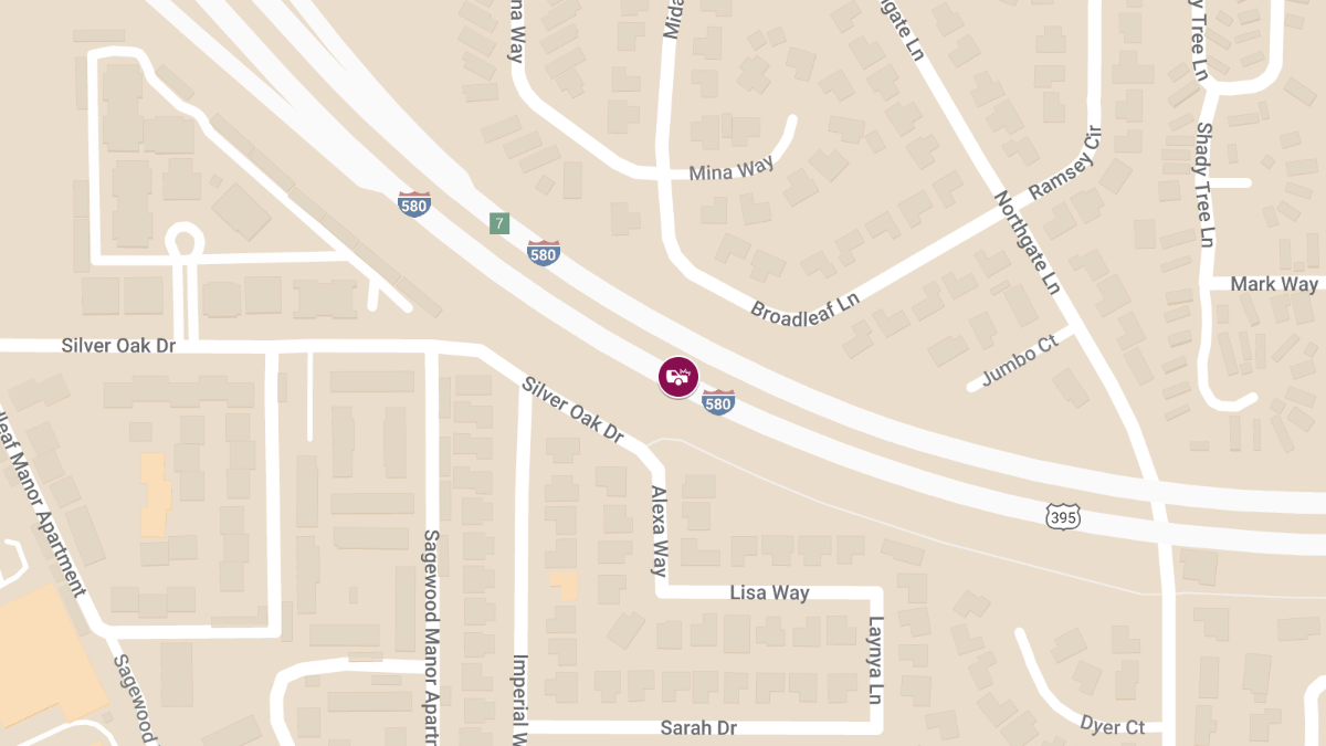 Injuries Reported in Accident at IR580 N & Bellevue