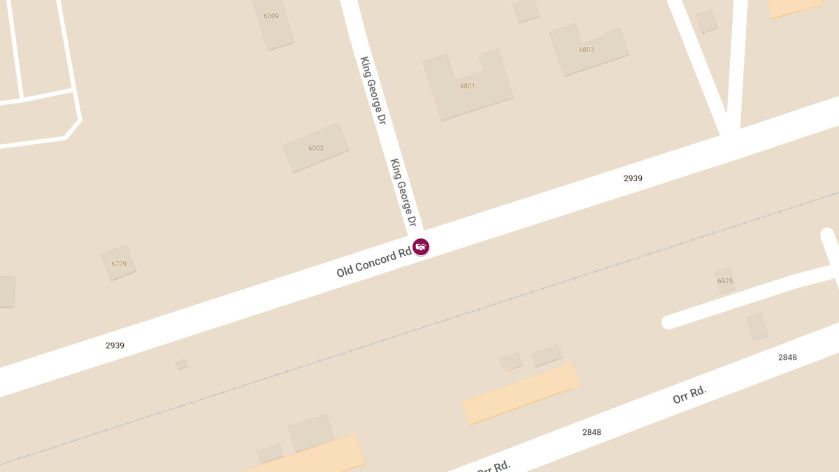 Injuries Reported in Accident at King George Dr and Old Concord Rd
