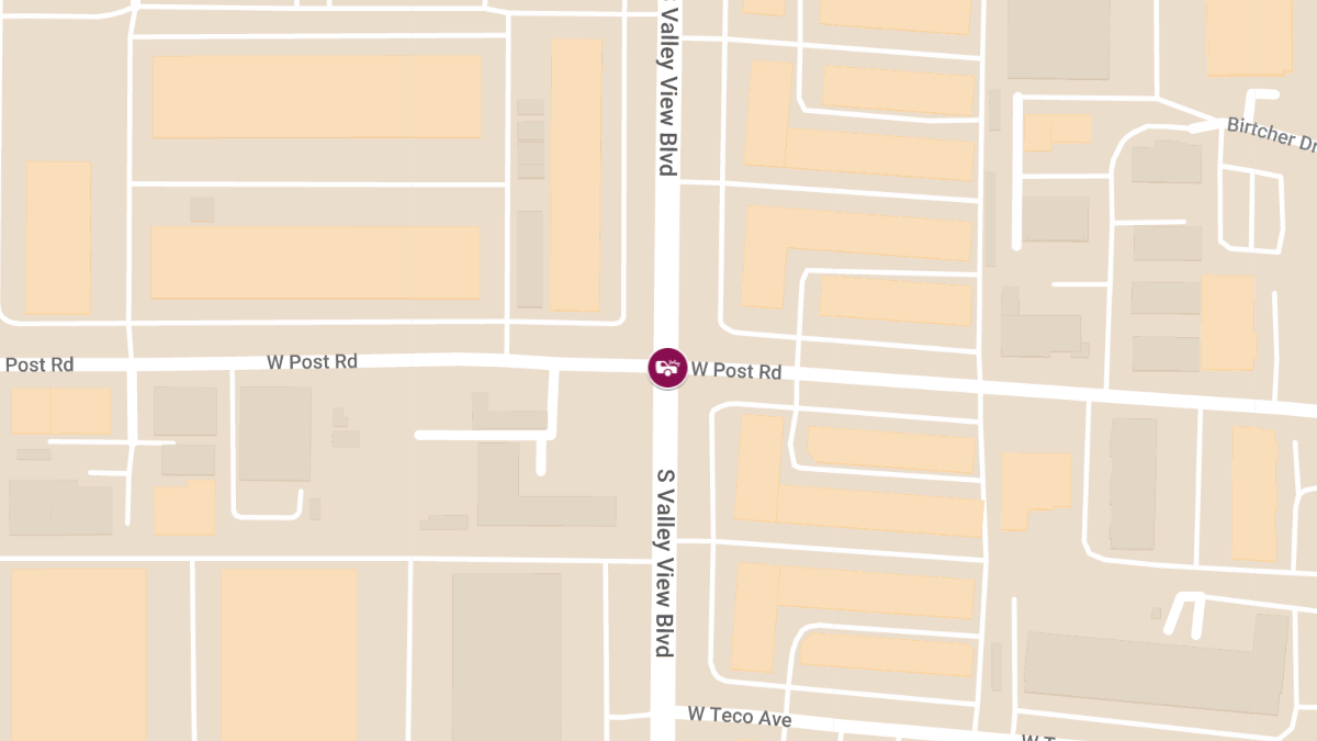 Injuries Reported in Accident at W Post Rd & S Valley View Blvd