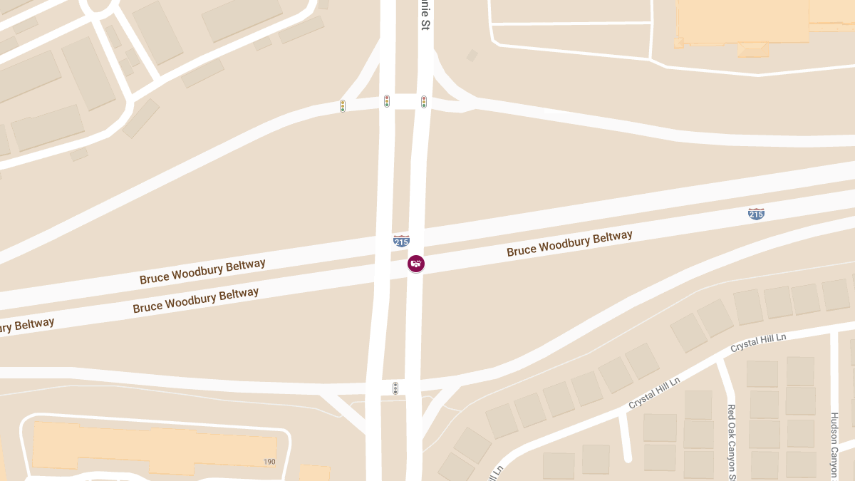 Injuries Reported in Accident on I-215 W at Stephanie St
