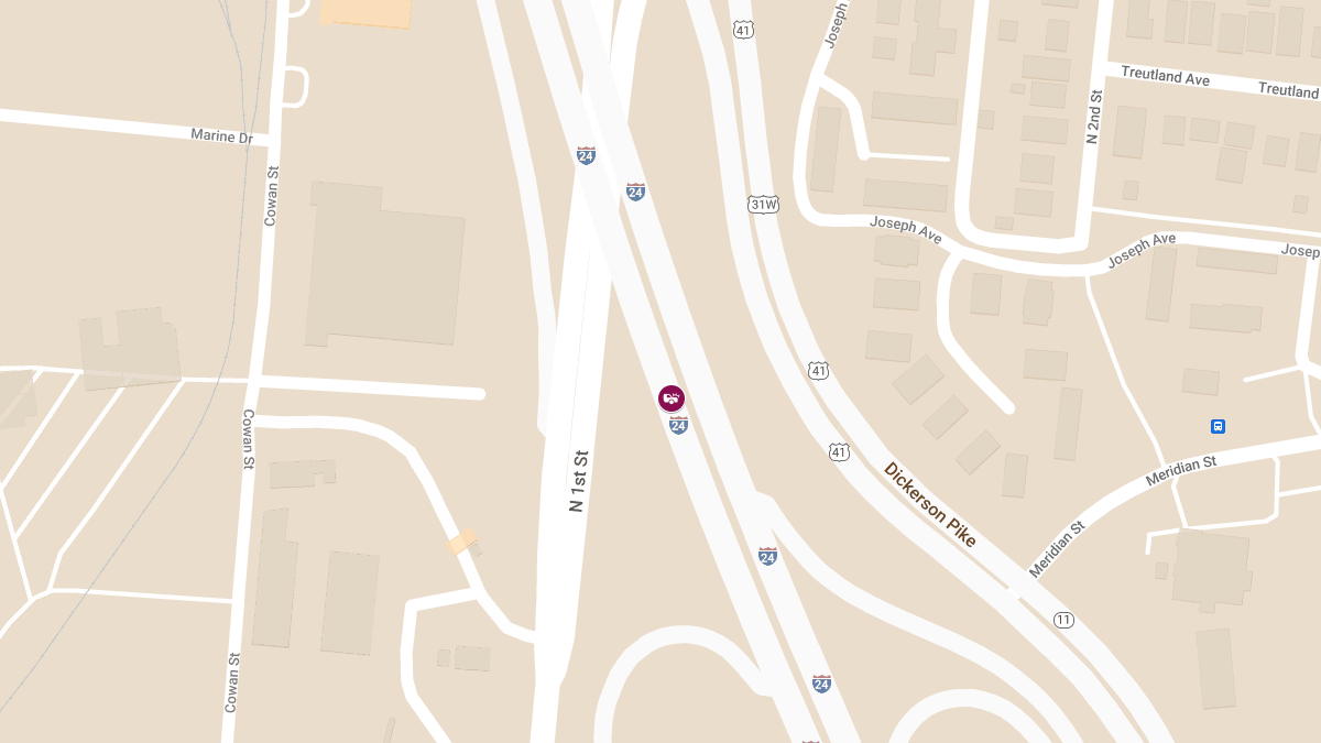 Injuries Reported in Accident on I-24 East near MM 49.6
