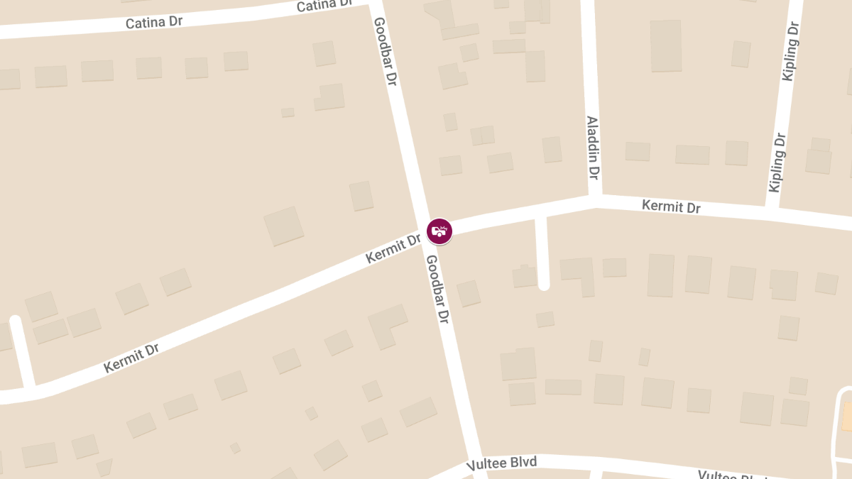 Injuries Reported in Collision at Kermit Dr & Goodbar Dr