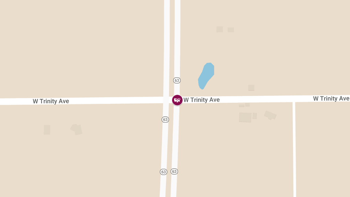 Injuries Reported in Collision at US-63 & Trinity