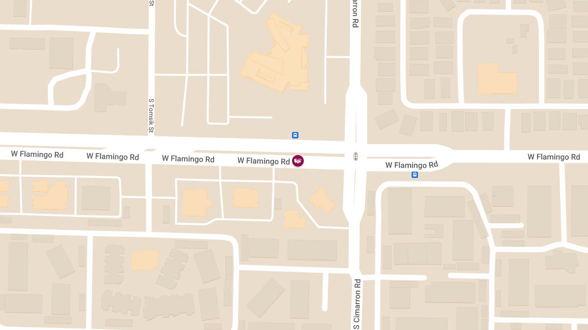 Injuries Reported in Crash at 8301 W Flamingo Rd