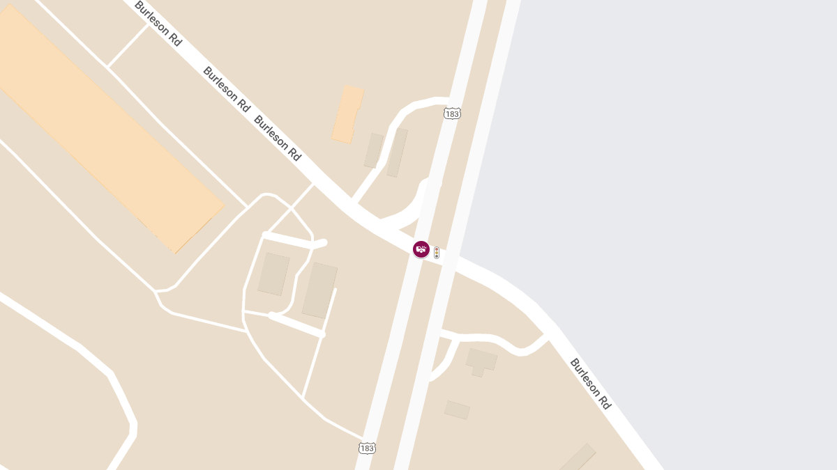 Injuries Reported in Crash at Burleson Rd and S US 183 Hwy SB