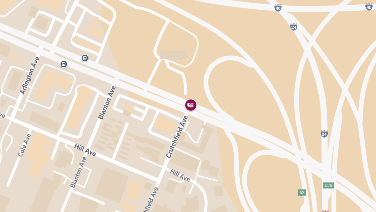 Injuries Reported in Crash at Crutchfield Ave & Murfreesboro Pike