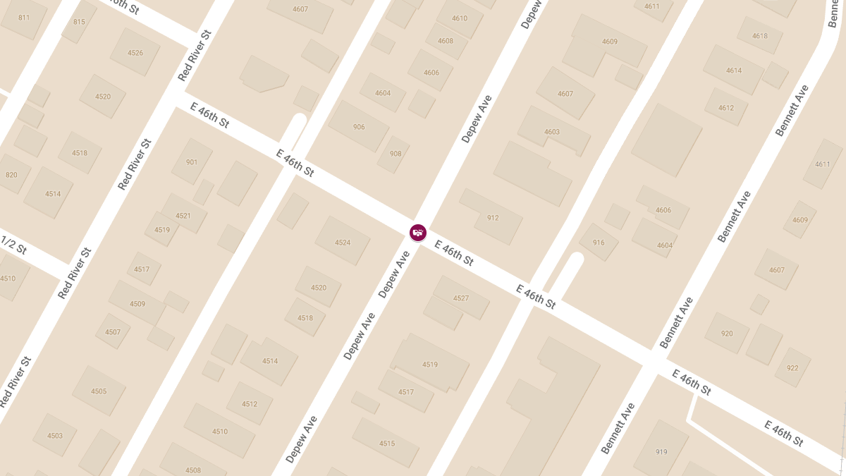 Injuries Reported in Crash at E 46th St & Depew Ave 