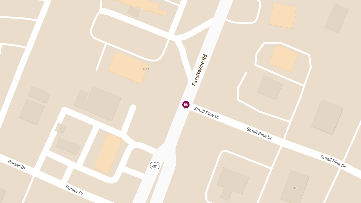 Injuries Reported in Crash at Fayetteville Rd & Small Pine Dr
