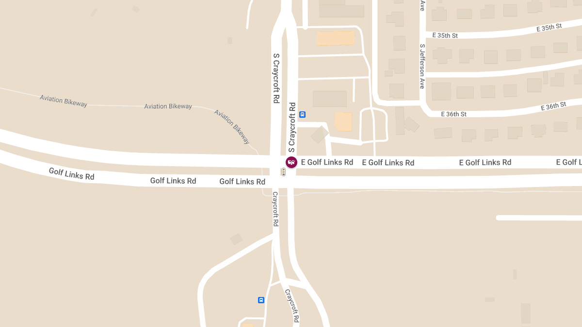 Injuries Reported in Crash at Golf Links Rd & S Craycroft Rd
