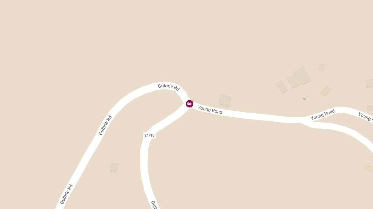Injuries Reported in Crash at Guthrie Rd & Young Ford Rd