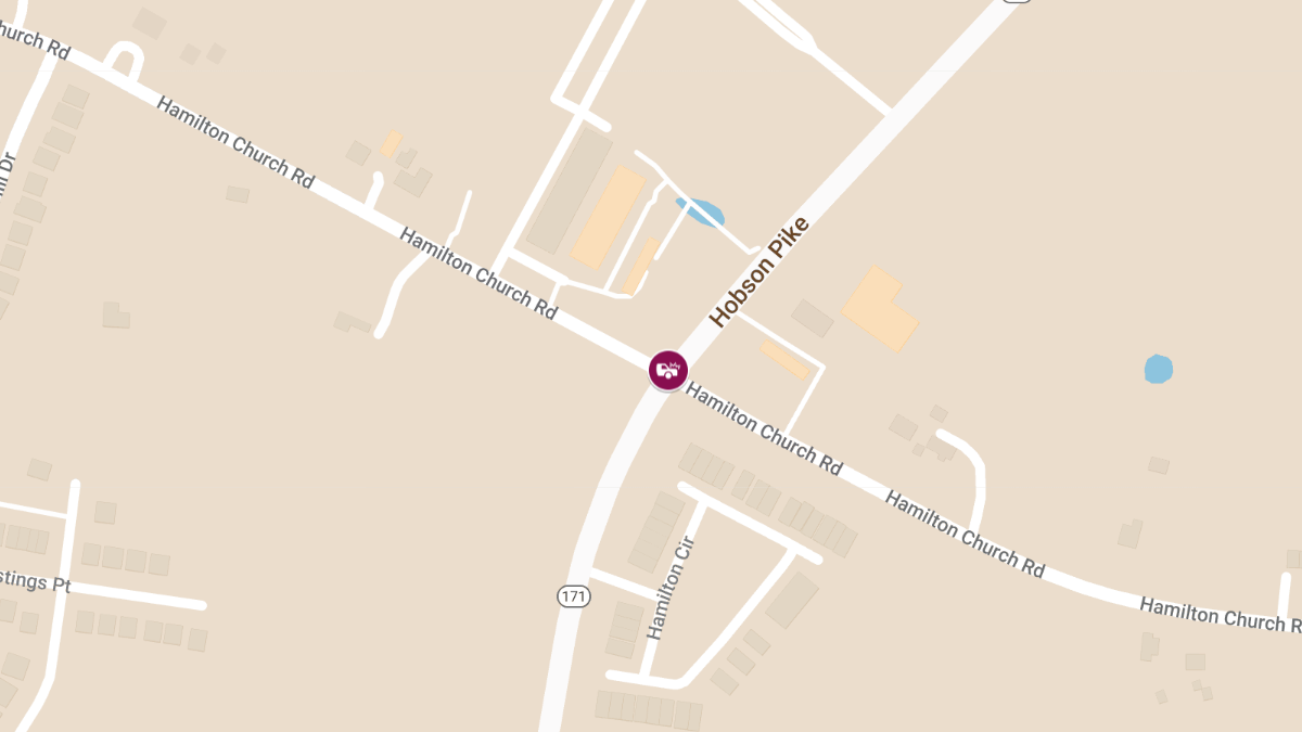 Injuries Reported in Crash at Hamilton Church Rd & Hobson Pike