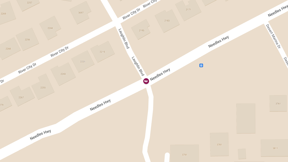 Injuries Reported in Crash at Laughlin Blvd & Needles Hwy