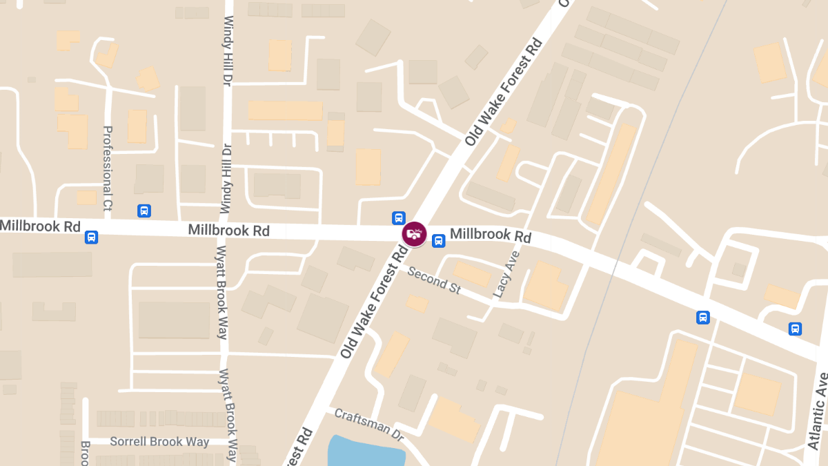 Injuries Reported in Crash at Old Wake Forest Rd & E Millbrook Rd