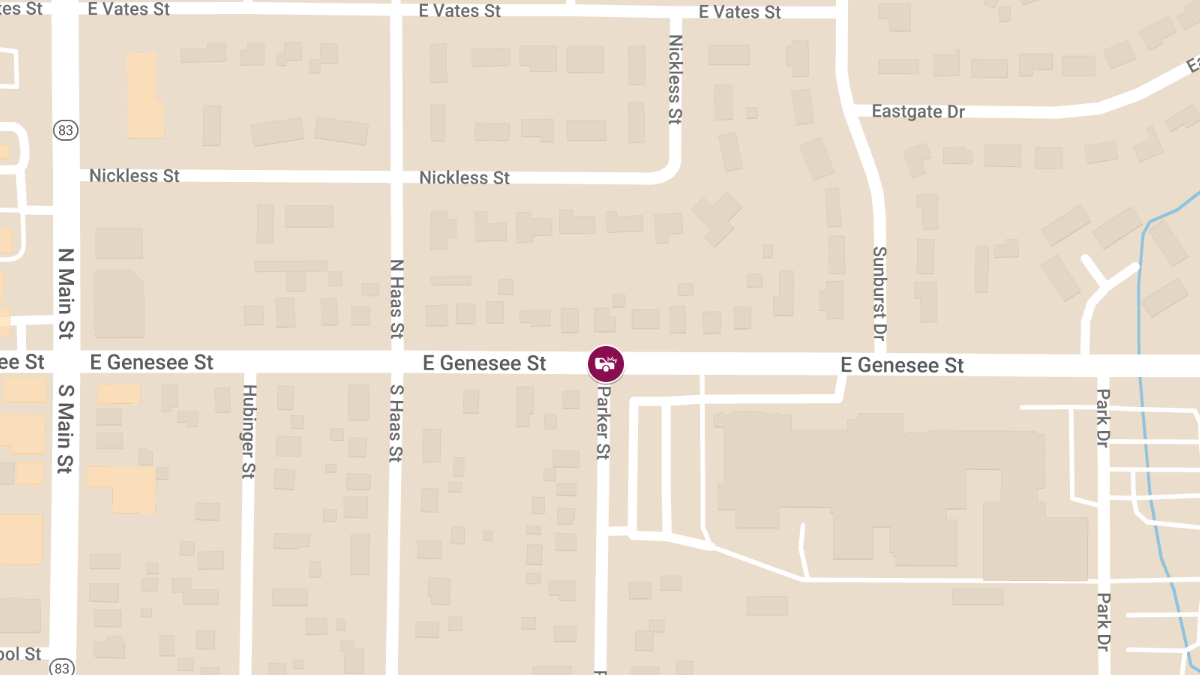 Injuries Reported in Crash at Parker St & Genesee Ave