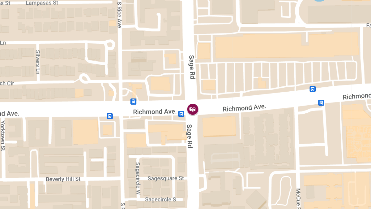 Injuries Reported in Crash at Richmond Ave & Sage Rd