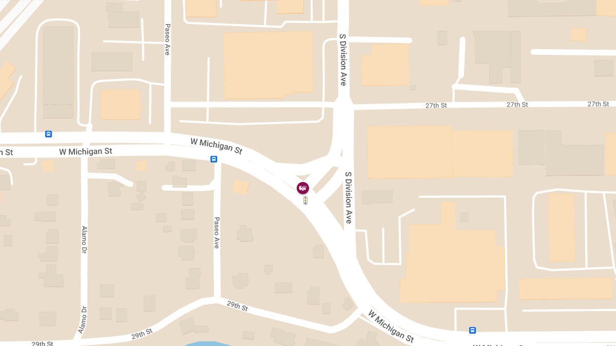 Injuries Reported in Crash at S Division Ave & W Michigan St