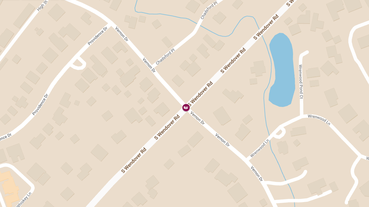 Injuries Reported in Crash at S Wendover Rd & Vernon Dr