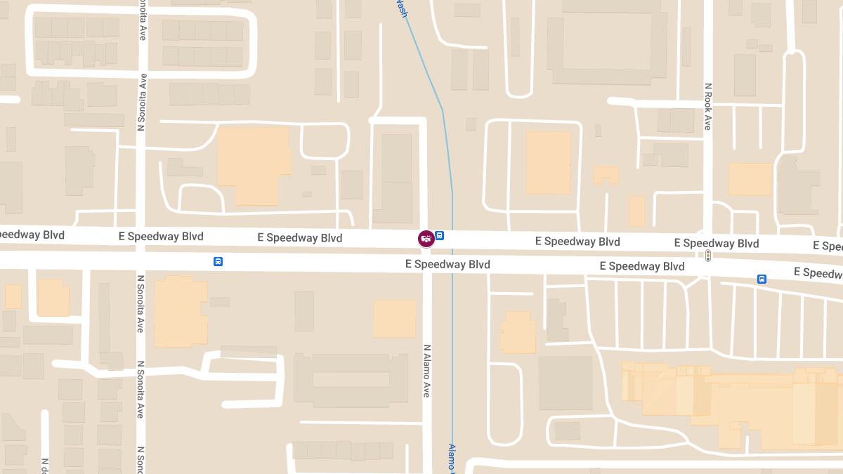Injuries Reported in Crash at Speedway Blvd & Alamo Ave