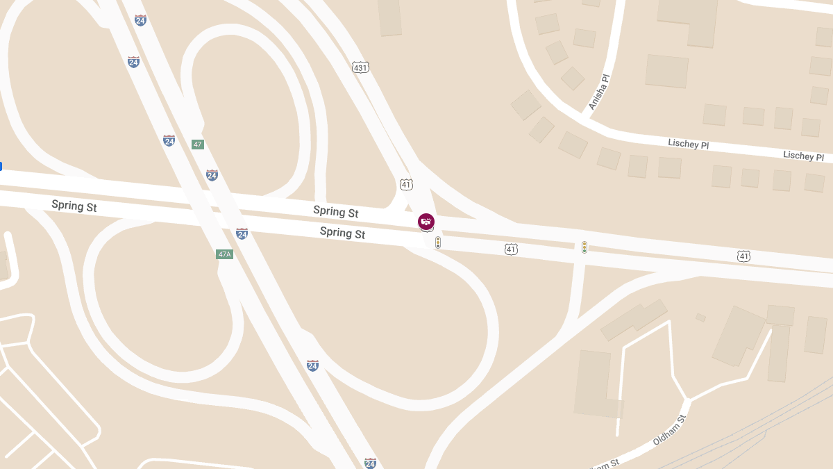 Injuries Reported in Crash at Spring St & Dickerson Pike