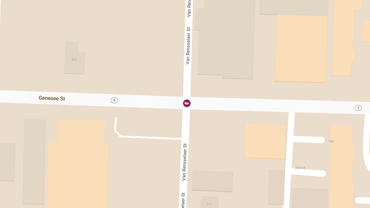 Injuries Reported in Crash at Van Rensselaer St & W Genesee St