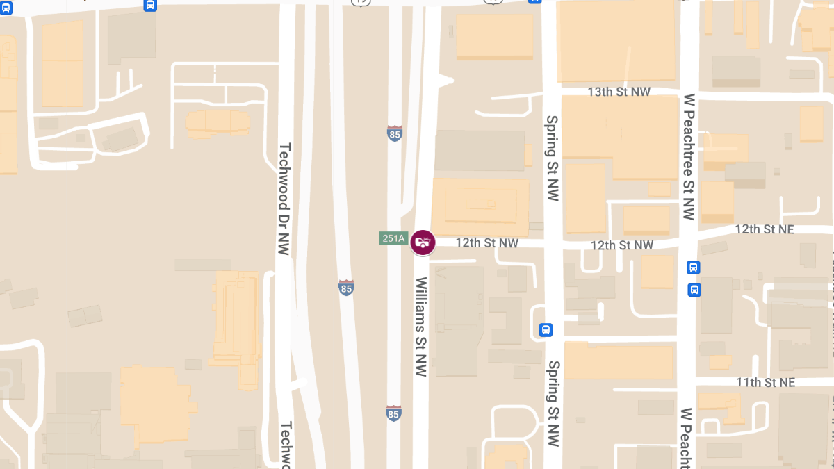 Injuries Reported in Crash at Williams St NW & 12th St NW