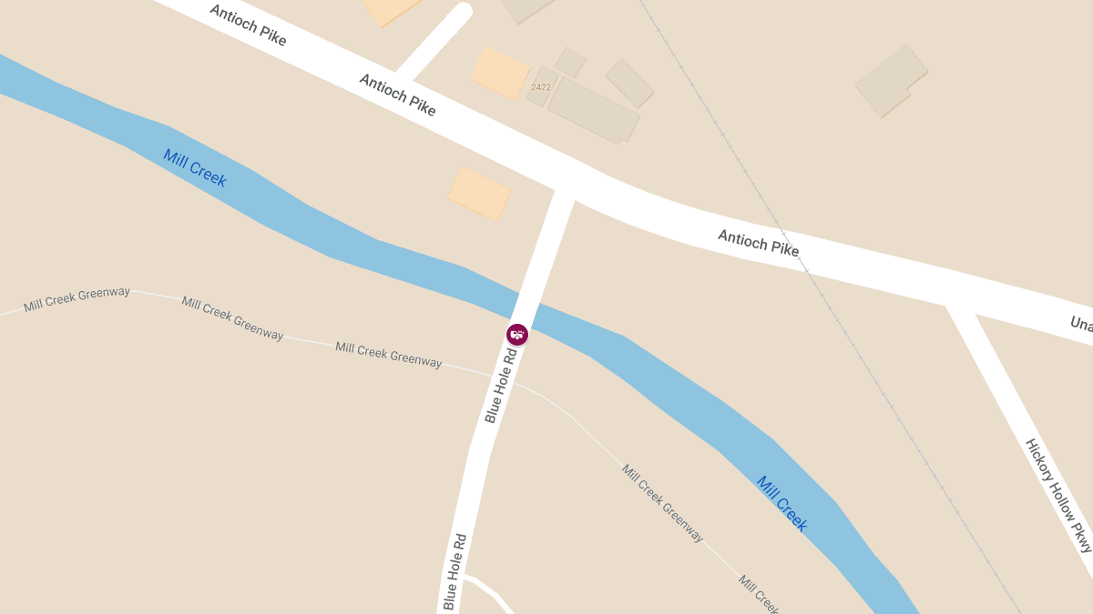 Injuries Reported in Crash on Blue Hole Rd