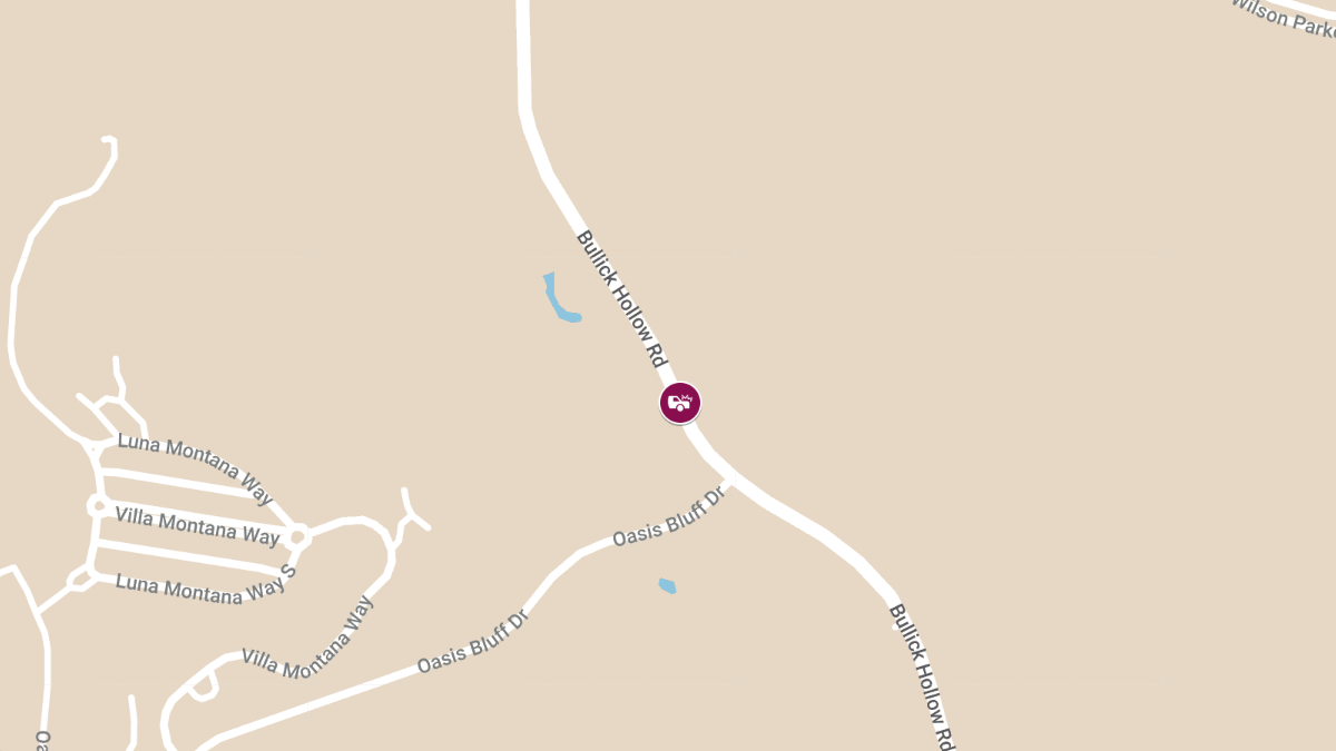 Injuries Reported in Crash on Bullick Hollow Rd