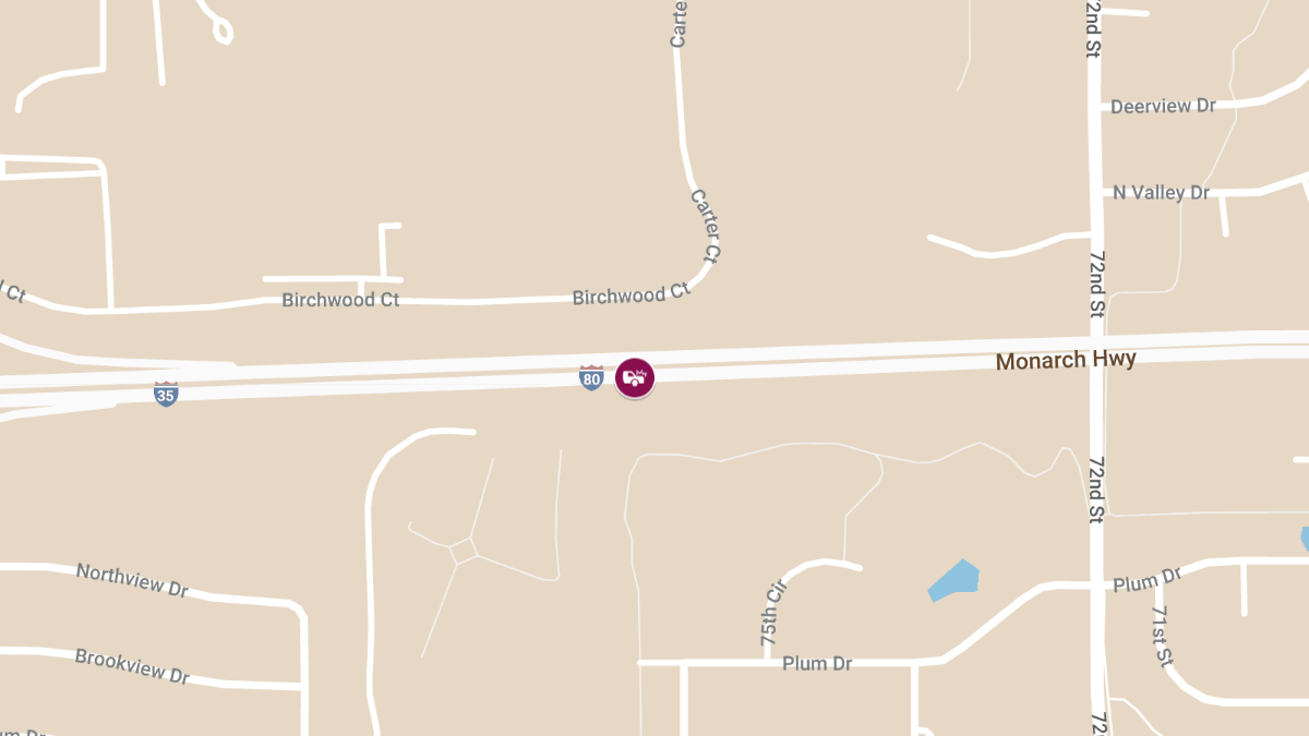 Injuries Reported in Crash on EB 35 80 at MM 132.6