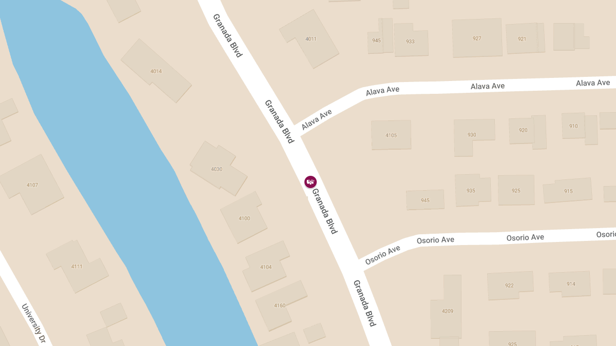 Injuries Reported in Crash on Granada Blvd