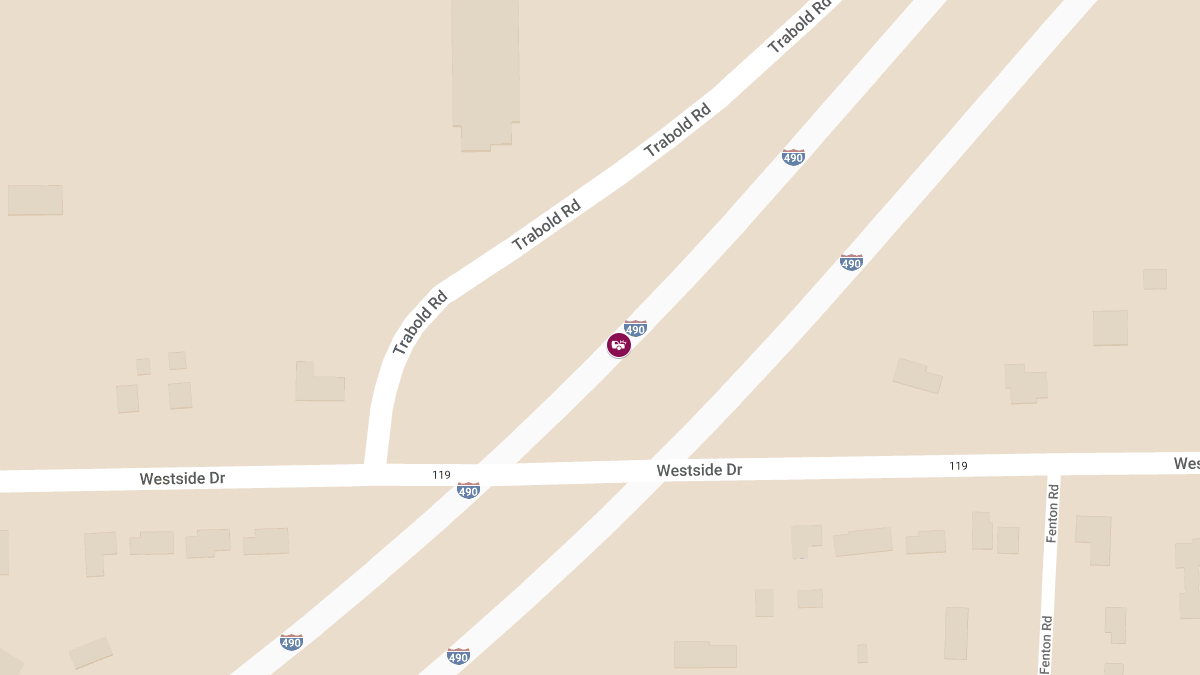 Injuries Reported in Crash on I-490 WB Near Exit 21