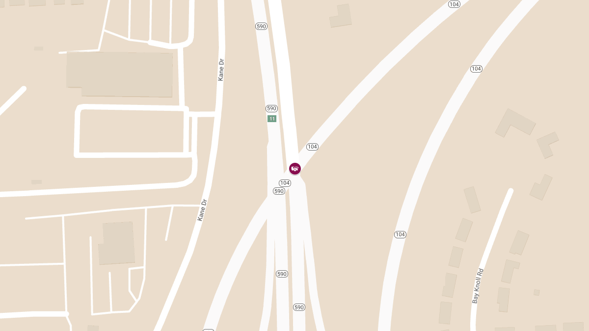 Injuries Reported in Crash on I-590 NB at Rt-104